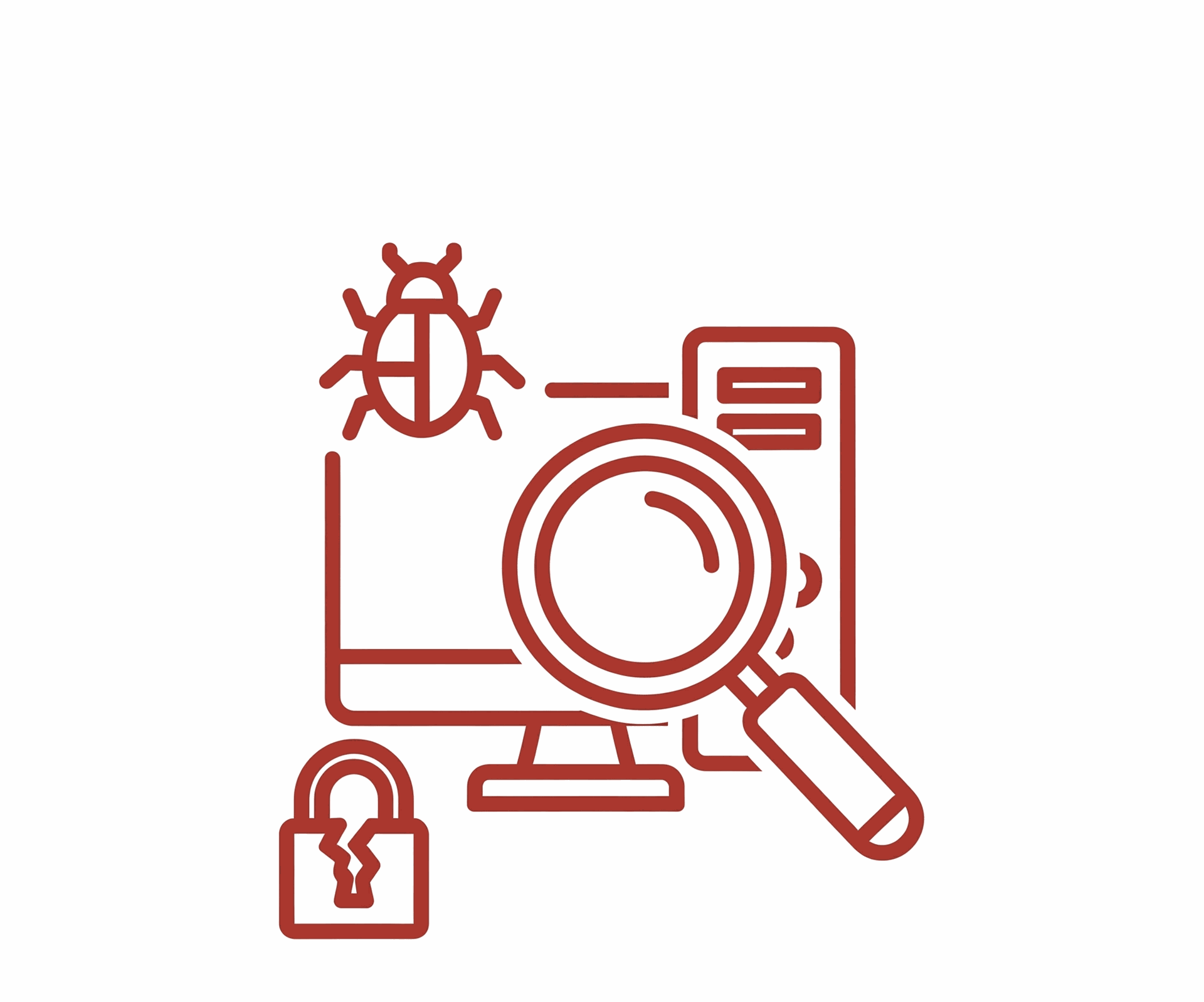 Identifique vulnerabilidades antes que sejam exploradas. Realizamos testes de intrusão que simulam ataques reais. Brechas expostas antes de serem exploradas.